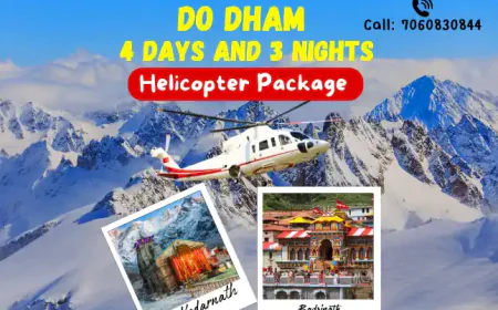 Do Dham 4 DAYS and 3 NIGHTS Helicopter Package | केदारनाथ और बद्रीनाथ की यात्रा Night Stay के साथ