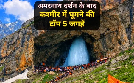 अमरनाथ दर्शन के बाद कश्मीर में घूमने की टॉप 5 जगहें