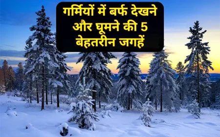 गर्मियों में बर्फ देखने और घूमने की 5 बेहतरीन जगहें | 2026 Snow Guide